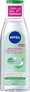 NIVEA Água Micelar Solução de Limpeza 7 em 1 Efeito Matte 200ml, Demaquila, Limpa Profundamente, Controla Oleosidade, Cuidado Facial, Pele Mista e Oleosa